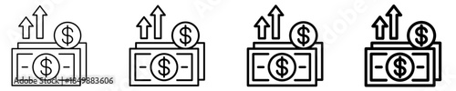 Income Icon Set Different Style Collection
