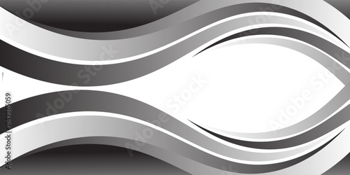 Dark grey abstract wide horizontal banner with hexagon carbon fiber grid and orange luminous lines. Technology vector background with orange neon lines