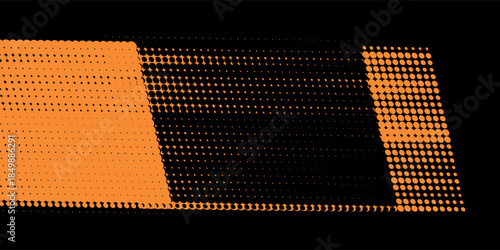 orange black brush Car sticker wrap pattern banner abstract sporty lines black orange color. eps 10 illustration.