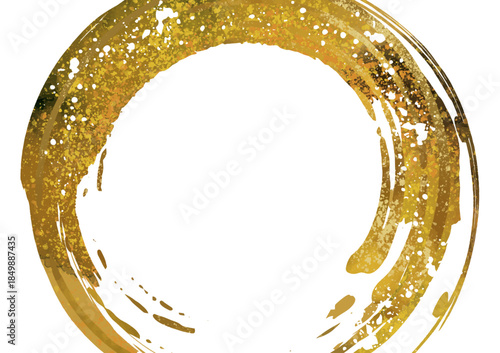 水彩の円のおしゃれ背景