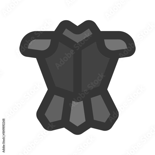 armor flat line icon