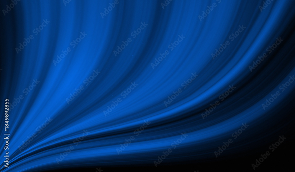 Fototapeta premium blue color with curved pattern gradation and soft noise