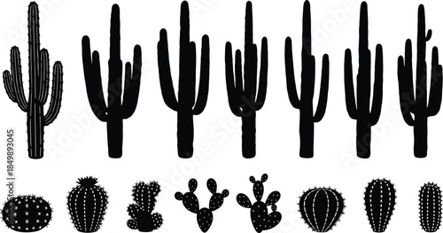 Vector silhouette collection of various wine bottles and stemmed glasses, illustrating drinks, alcohol, beverage consumption, celebration, fine dining, and restaurant concepts.