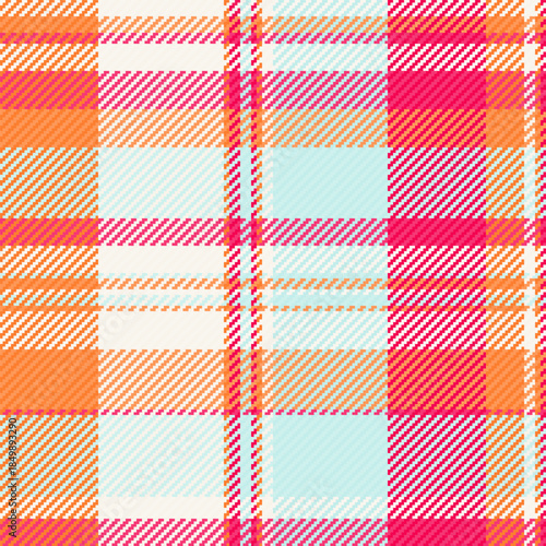 Site tartan textile vector, conceptual background seamless plaid. Deep pattern check texture fabric in light and orange colors.