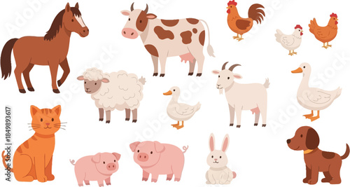 farm animals collection