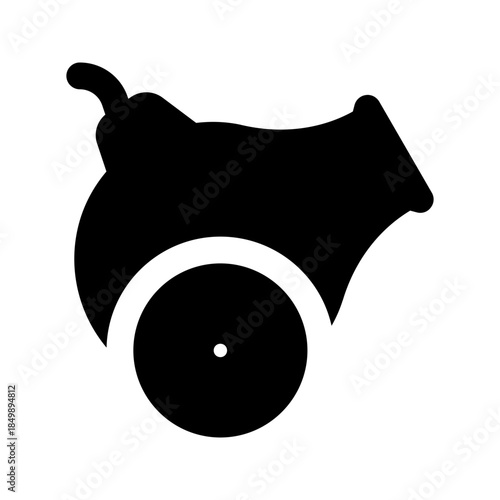 cannon glyph icon