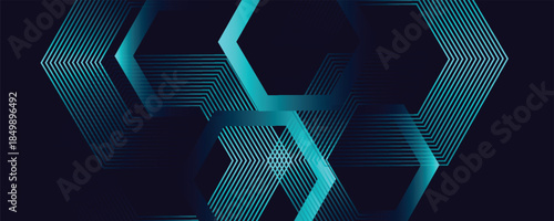 Abstract blue modern background with dynamic geometric shapes. vector eps.10