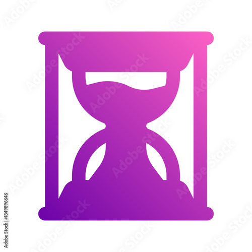 hourglass glyph gradient icon