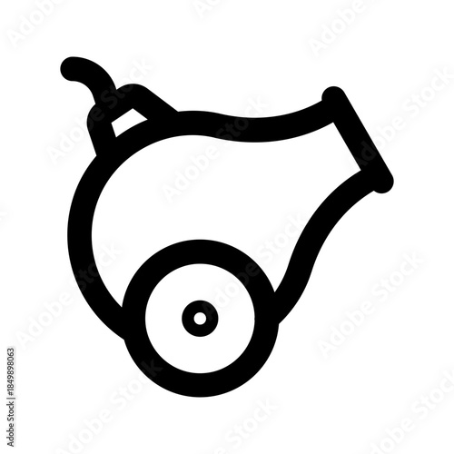 cannon line icon