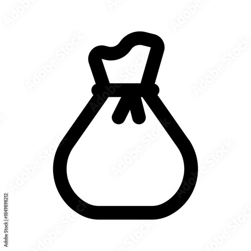 money bag line icon