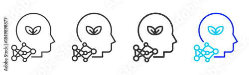 ethical identity icon set collection in creative outline style for business featuring multiple thickness variations suitable for branding design governance compliance