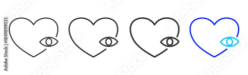 Ethical Transparency icon set collection in creative outline style for business featuring multiple thickness variations suitable for branding design governance compliance