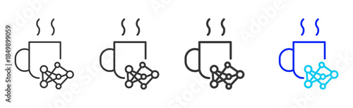 Workplace Insight icon set collection in creative outline style for business featuring multiple thickness variations suitable for branding design governance compliance