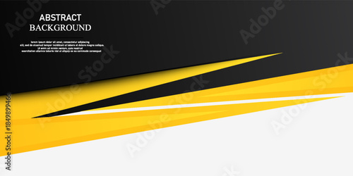 template corporate concept yellow black grey and white contrast background. Vector graphic design illustration, copy space. Eps 10