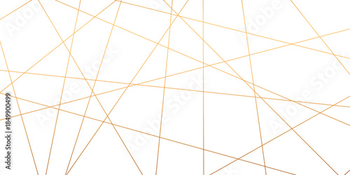 Golden abstract geometric line pattern on white background featuring intersecting metallic stripes, elegant chaos, and a modern minimalist luxury vector aesthetic