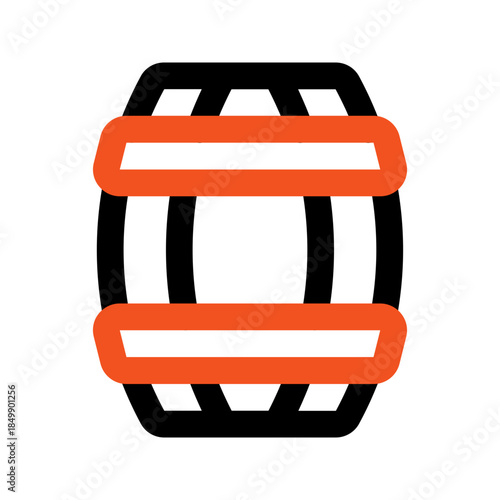 barrel outline color icon