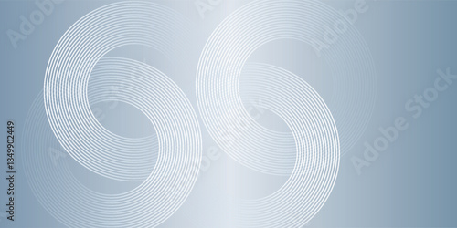 Abstract circle lines on gray background. Geometric stripe line art design for poster, brochure, cover, website, banner.