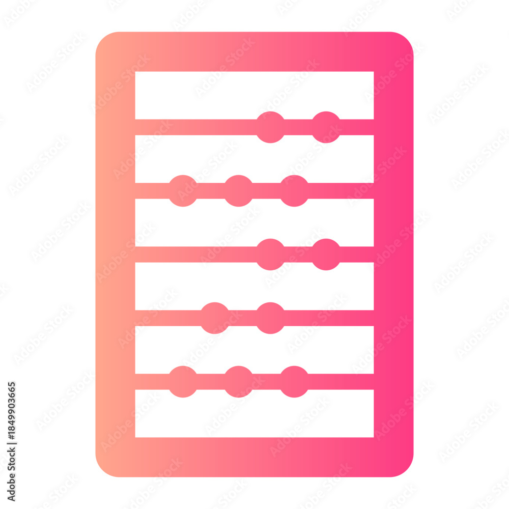 Obraz premium abacus gradient icon