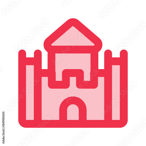 castle outline fill icon