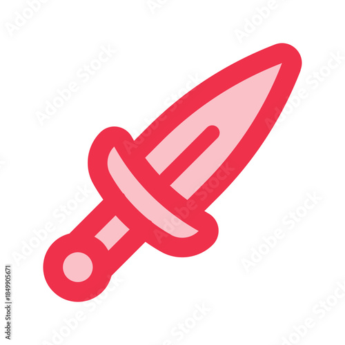 dagger outline fill icon