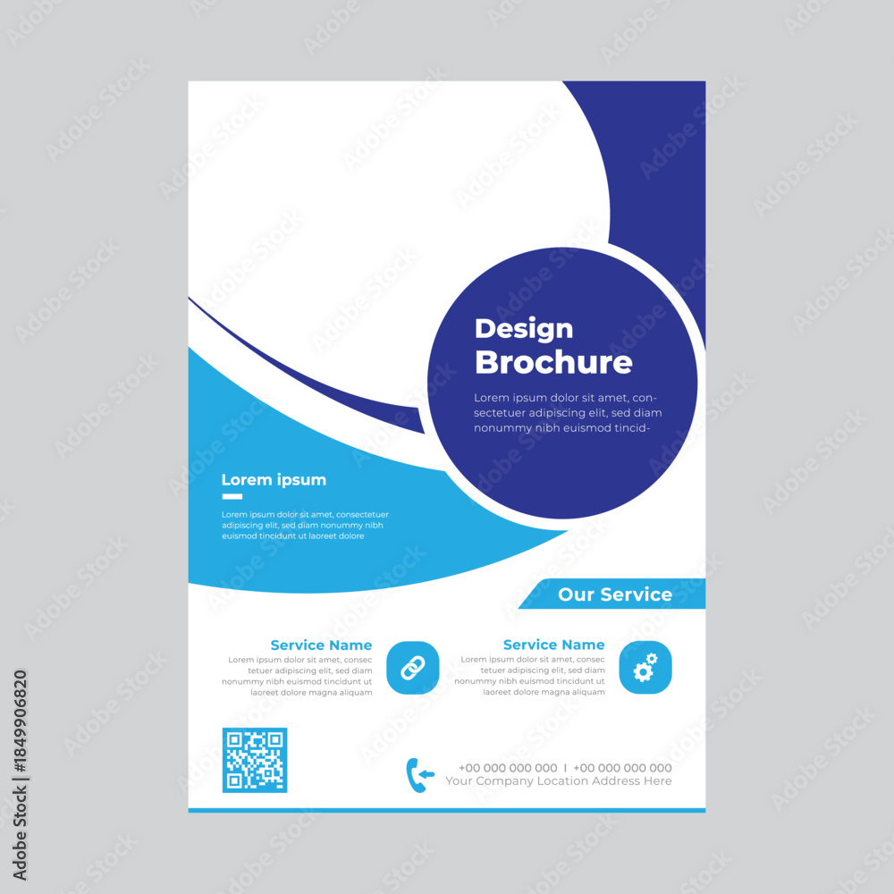 Obraz premium Business flyer template vector design 4.eps