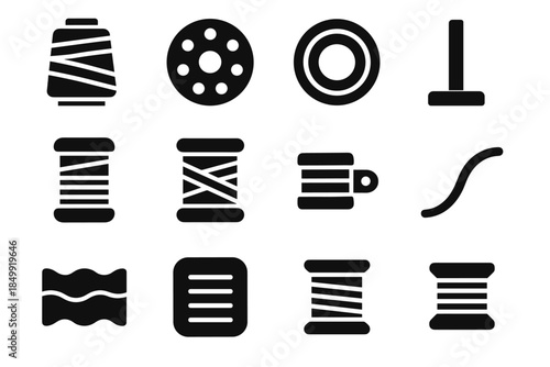 Bar holder spool vector post icon icons thread dome ridge bobbin pad