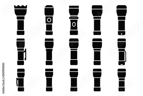 Plate flashlight cap dome vector tactical grip ring heat icon icons ridge