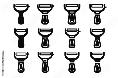 Support tile contour slab line ridge peeler heavy icon blade arc vector