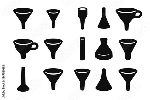 Plate small vector mini pipe edge cone funnel icon icons spice