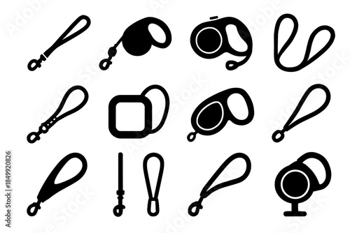 Modern tile cat top leash vector smooth icon bead compact line slender