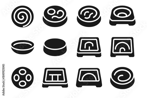 Arc slab stabilizer vector base slow pad ridge frame feeder icon plate