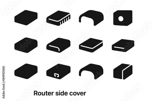 Vector plate icon strip contour covers tile side bar router slab ridge