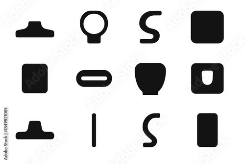 Icon mixer rounded stand slab icons base vector attachment contour frame ring