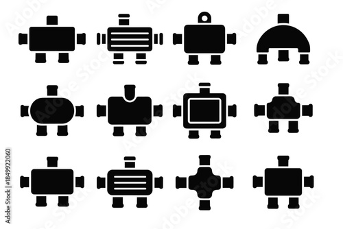 Contour stabilizer icon splitter ridge vector connector panel rounded icons slab cable