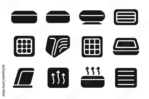 Purifier vector contour arc tile icon bottom stabilizer car slab strip air