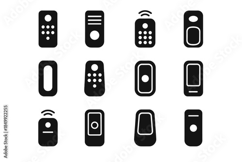 Remote icon control vector panel ridge strip slab cavity tiles signal tile