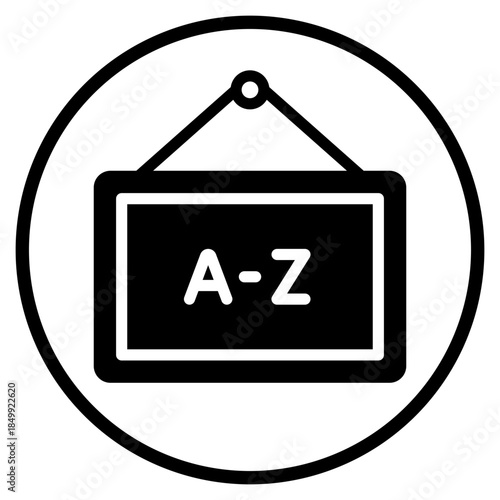 alphabet glyph icon