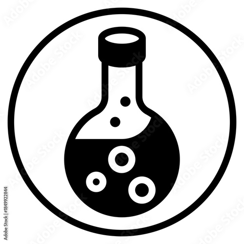 chemical glyph icon