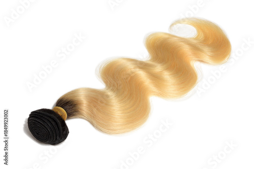 body wavy black to blonde ombre human hair weaves bundle