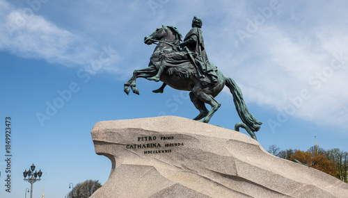 Monument Commemorating Peter the Great Situated in the Heart of Moscow, Celebrating His Legacy With a Grand Equestrian Statue