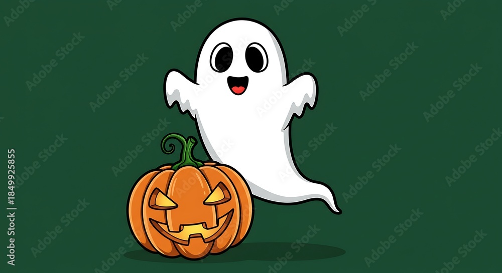 Obraz premium Boo! Happy Halloween