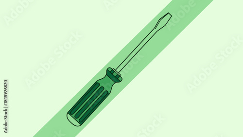 Green Syringe with Needle Closeup.