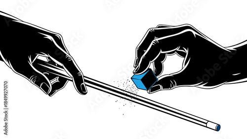 Hands Holding and Replacing Pen Tip.