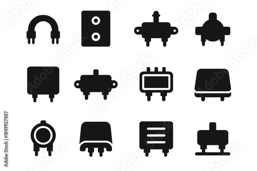 Icon contour panel splitters cable vector icons slab ridge arc tile smooth