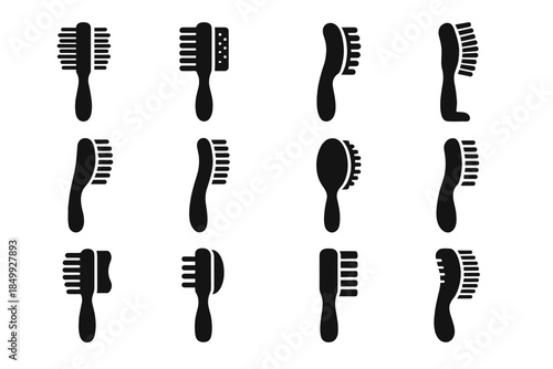 Combo disc icon line vector dual smooth brush sided arc grip rounded