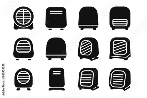 Smooth vector plate ridge compact heater icons icon corner small tile slab