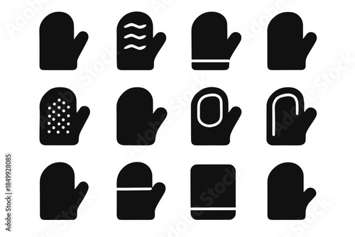 Mitt vector plate edge smooth pads support slab tile rounded icon grip