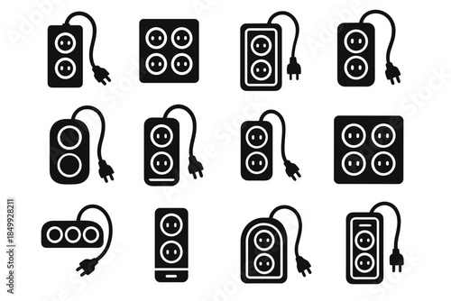 Plate surge vector icon discs compact rounded band arc protector structure port