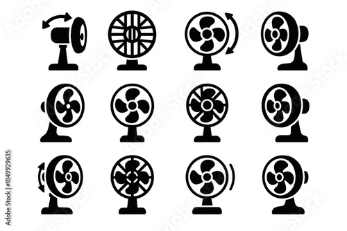 Fan grille bar vector ridge mount oscillation oscillating arc icon icons smooth