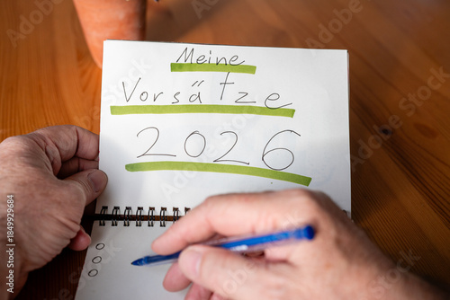 Fotografia Meine Vorsätze 2026 Planung für die Zukunft